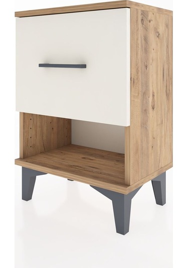 Arges Komodin Tek Çekmeceli 44x30x64 Çam-aytaşı Atlas Çam