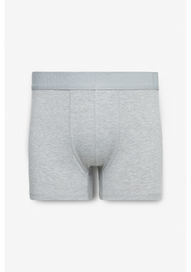 PETRUS  Erkek 3'lü Paket Pamuklu Likralı Esnek Kumaş Siyah / Lacivert / Grimelanj Boxer