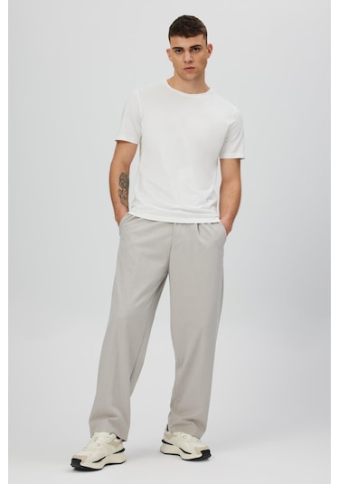 BASKILI BASIC KISA KOL ERKEK T-SHIRT BEYAZ Beyaz