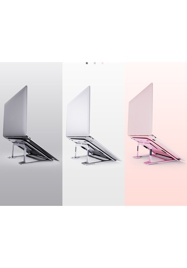 Cbtx Boneruy Br035 P3 Ayarlanabilir Dizüstü Bilgisayar Sehpası Katlanır Dizüstü Braketi Kaldırma Soğutma Tutucu Koyu Gri