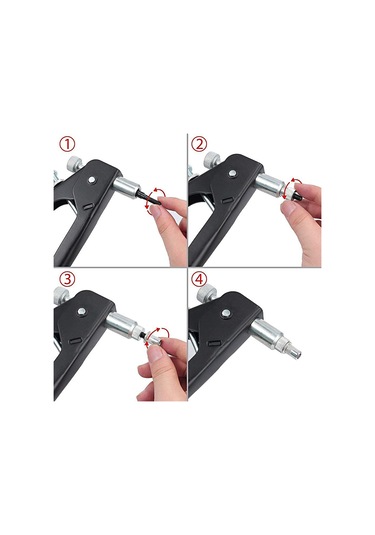 Jms 86 Adet Perçin Somunu Araç Seti Seti Kör Perçin Somunu El Perçinleme Anahtarı Dişli Ekleme Aracı Perçin Somunu Tabancası