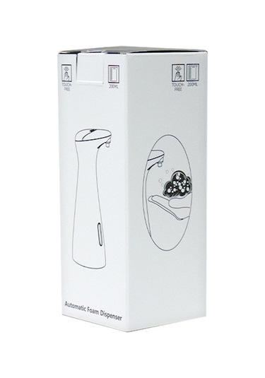 Bosphorusboutique02 Yunboo 200ml Otomatik Köpük Yıkama Cihazı - Kolay Kullanım, Dayanıklı Ev Bakım Aleti Beyaz Beyaz