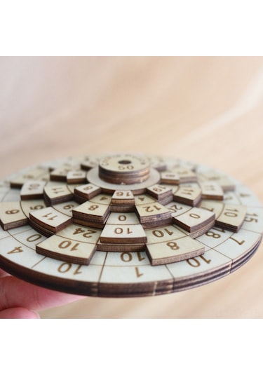 Ahşap Yapboz Oyuncakları Zor Matematik Zeka Bulmacası Dijital Plak Çevirici Doğum Günü Hediyesi Yetişkinler Ve Çocuklar İçin Diğer