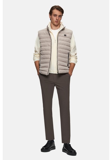 Twn Slim Fit Taş Düz Yelek Mont 5ecy705015033 S01