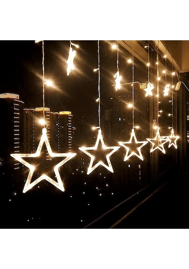 Tongxida 220v Ab Fişi Led Yıldız Işığı Noel Işıkları İç/dış Dekoratif Aşk Perdeleri Lambası Tatil Düğün Aydınlatması İçin Sıca Sıcak Beyaz