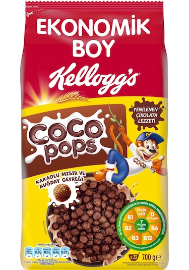 Kellogg's Coco Pops Çikolatalı Buğday Ve Mısır Gevreği 3 x 700 G