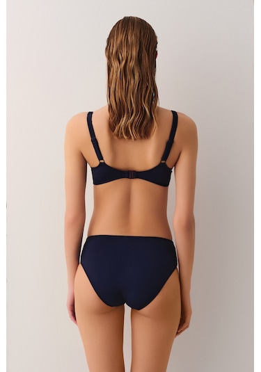 Suwen Pipe Aksesuarlı Bikini Alt Sbn25260c303 Lacivert