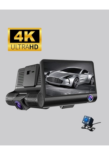 Full Hd 1080p 3 Kameralı Araç Dvr Gece Görüşlü G-sensörlü Güvenlik Çözümü