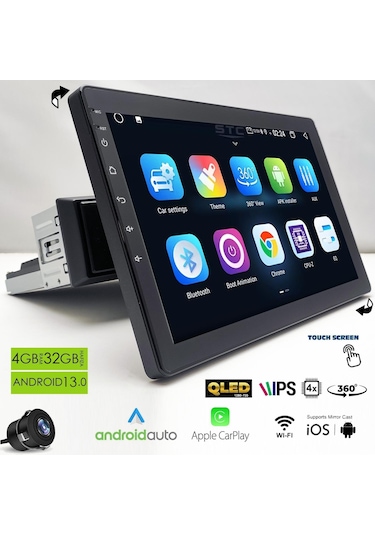 Newfron Nf-h1r Android Ekran Multimedya 10.1 İnç 4+32gb Android 13 4 Çekirdek Oynar Başlık Diğer