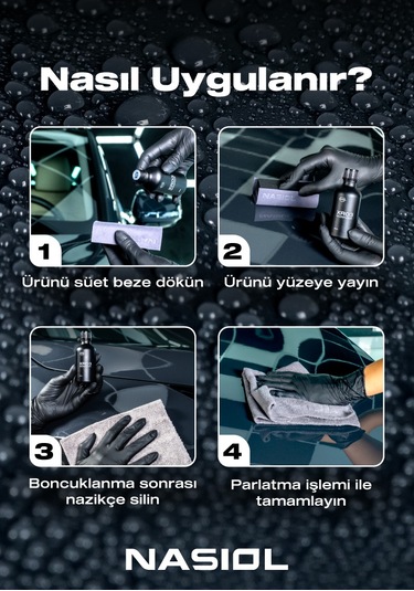 Nasiol XR03 Araç Nano Seramik Kaplama ve Boya Koruma 1.5 Yıl Dayanım 50 ML Su İtici Çizik Önleyici