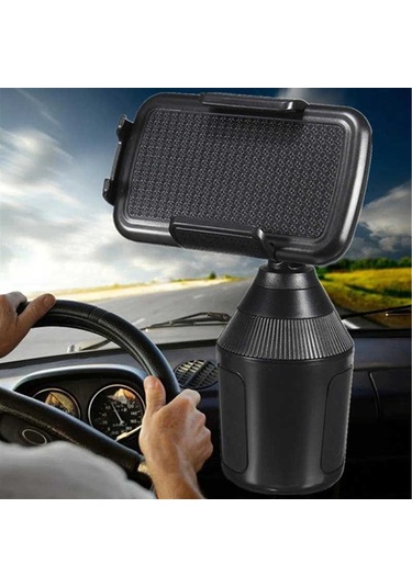 Araba Araç İçi Telefon Tutucu Bardaklık Girişi İçin Uyumlu Güvenli Sürüş, Otomatik Mekanizma Sistemi