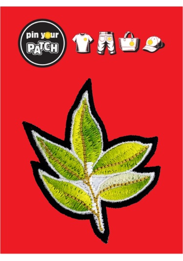 Pin Your Patch Ütü İle Yapışan Yama Patch 7044 Yapraklar Çok Renkli