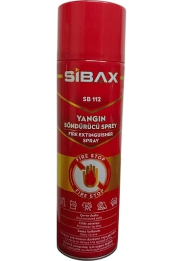 Sibax Sb112 Yangın Söndürüçü Sprey 600 Ml 181km9901309 Renkli
