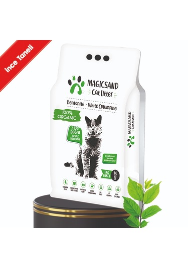 Magicsand Yeni Nesil Organik Ekstra Topaklanan Ekonomik Boy Doğal Kedi Kum
