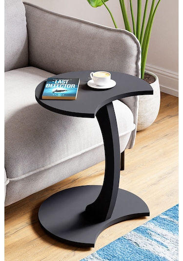 İntergo Jet Tekerlekli C Sehpa Antrasit Gri