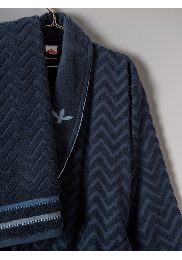 Cotton Box Masculınecarlos Aile Bornozseti Abel Kırmızı-lacivert Kırmızı