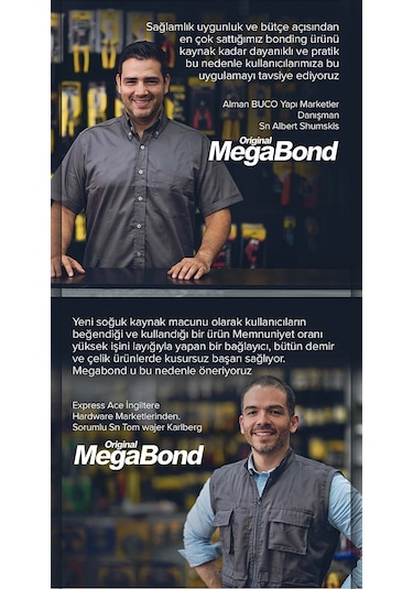 Megabond Kaynak Yapılmış Gibi Birleştiren Yapıştırıcı Tekli