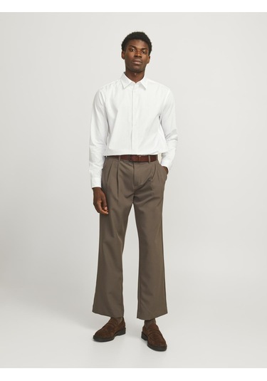 Erkek Relaxed Fit Gömlek - Bushwick - 12260628 Bright White