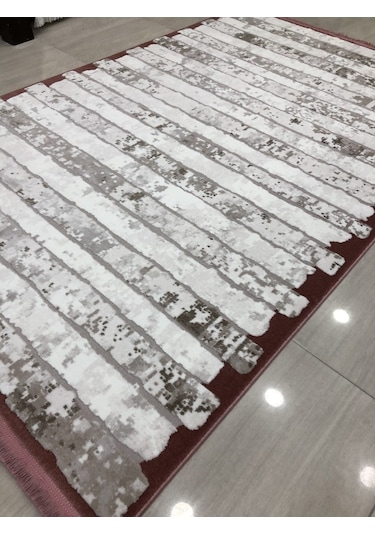 Dinarsu Halı Tarz 150X233 Ta003-065 Krem Pembe Vizon 4 M2 Halı !