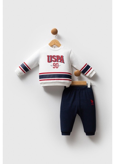 U.s. Polo Assn. Erkek Bebek 2'li Takım Beyaz-1690 Beyaz
