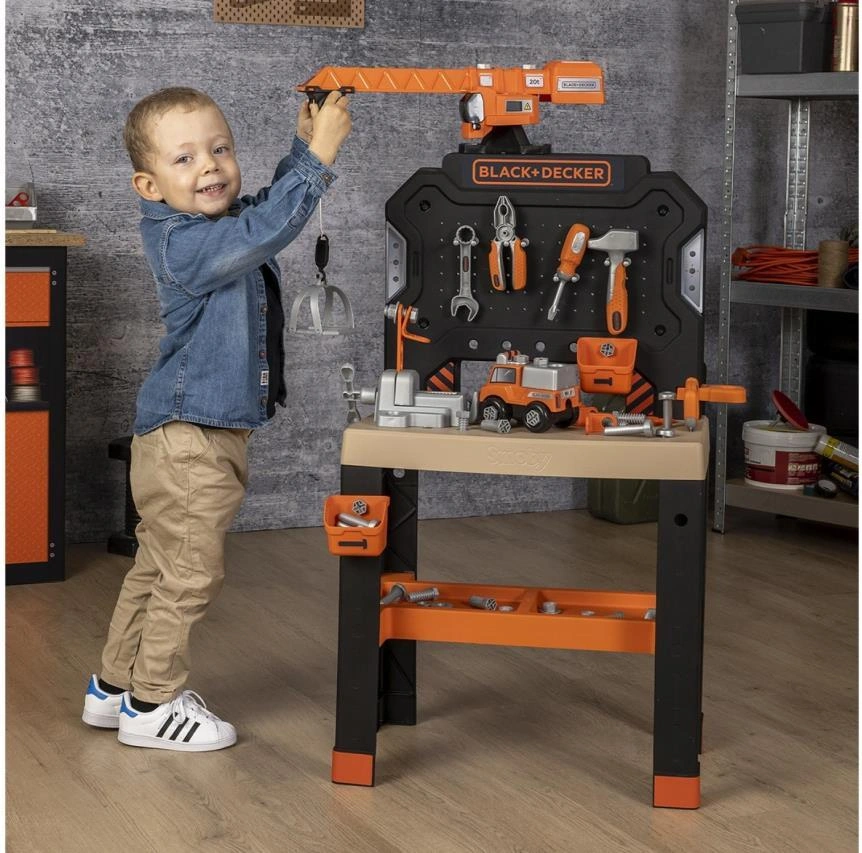 Smoby Black & Decker Vinçli Çalışma Tezgahı 360741