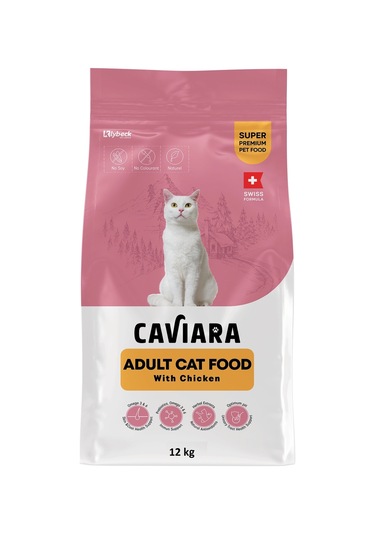 Caviara Tavuklu Yetişkin Kedi Maması 12 Kg