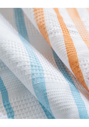 Caresse Çift Kişilik Pamuklu Ecocell Baskılı Pike - Turkuaz 8684427214008 Yeşil