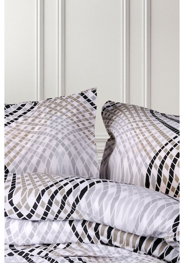 Aytunç Deniz %100 Pamuklu Çift Kişilik Nevresim Takımı 200x22... Gri