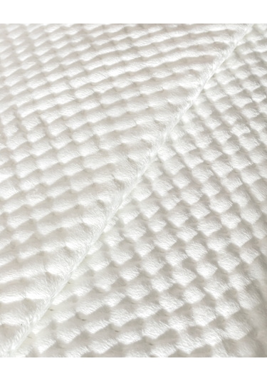 Madame Coco Boulogne Çift Kişilik Kadife Yatak Örtüsü - Ekru Çok Renkli