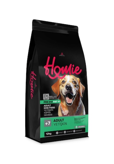 Homie Special Düşük Tahıllı 7 Yaş Yetişkin Köpek Maması 12 Kg