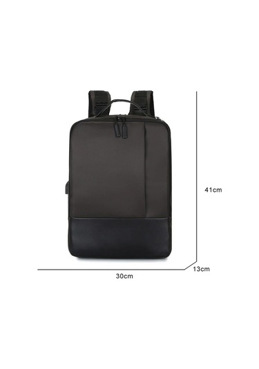 Createtech Kahverengi İş Dizüstü Çantası, 15.6" Kaliteli Naylon, Usb Şarjlı, Büyük Kapasite Kahverengi