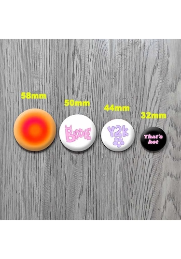 Ins Y2k Estetik Düğme Pimleri Benim Bf/gf Rozetleri Komik Kelimeler Görüntüleri Seviyorum 44mm Style 09 44mm Çok Renkli