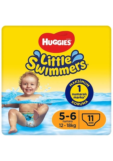 Huggıes Little Swımmers Mayo Bebek Bezi Beden:5-6 12-18kg 5 - 6 Numara