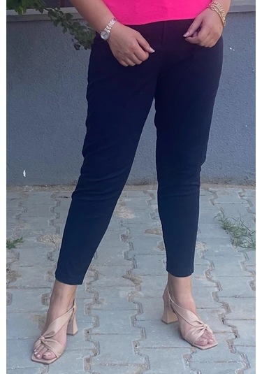 Kadın Lacivert Boru Paça Pantolon Lacivert
