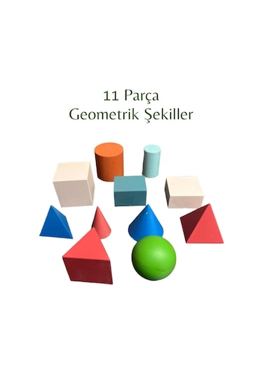 11 Parça Geometrik Şekiller Eğitici Geometrik Şekiller İlkokul Ve