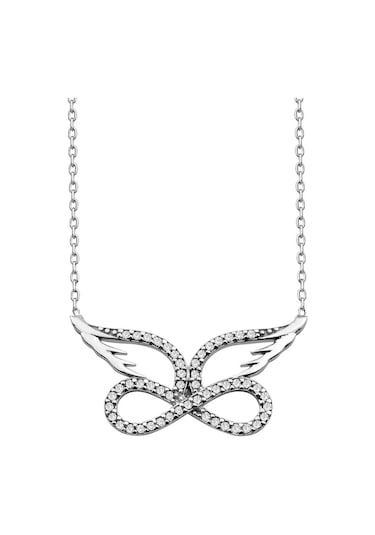 Kanatlı Sonsuzluk Gümüş Kolye Hediye Kolye Ykl33