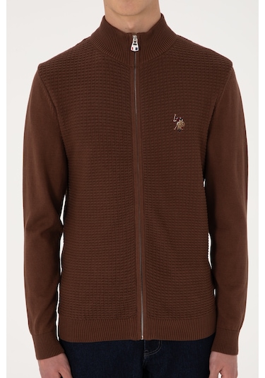 U.s. Polo Assn. Erkek Kahverengi Hırka Triko 50288871-vr029 Kahverengi