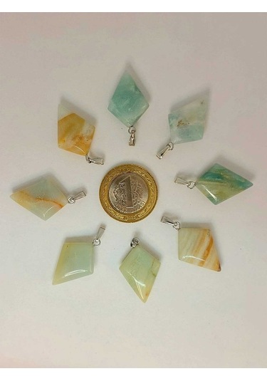 Amazonit Taşı Ok Ucu Şekilli Kolye Ucu 42635