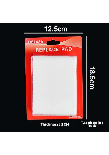 Symbee Köşe Ve Kenar Tamirat Aleti - Evrensel Yuvarlak Kenar Fırçası, Sponge Değişim Padleri 2 Adet , Dayanıklı Nylon - Kırmızı