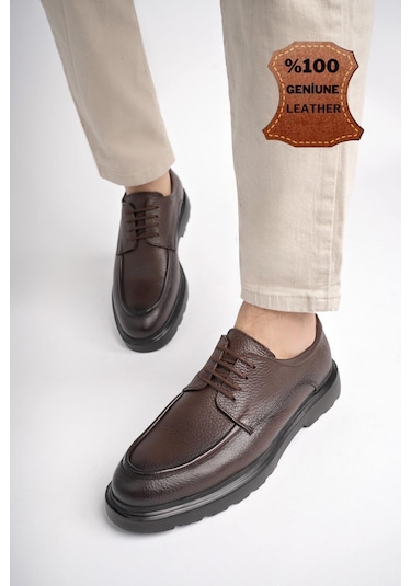 Muggo Samuel Garantili Günlük Klasik Hakiki Deri Casual Rahat Ortopedik Kalın Taban Erkek Ayakkabı Kahverengı Kahverengi Muggo Samuel Garantili Günlük Klasik Hakiki Deri Casual Rahat Ortopedik Kalın Taban Erkek Ayakkabı Kahverengı Kahverengi