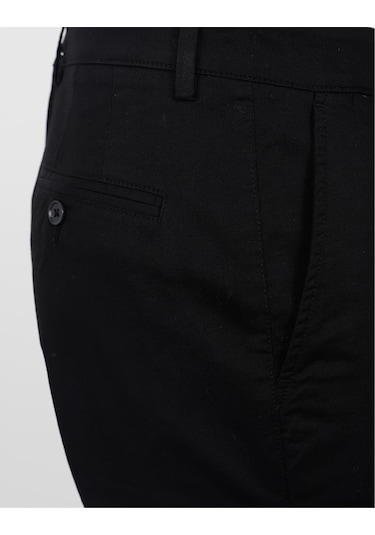 Uki Siyah Slim Fit Chino Pantolon Siyah