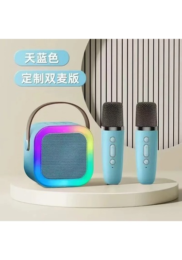 Xıaomı K12 Kablosuz Karaoke Hoparlörü Bluetooth Mikrofon K12 Ev Ktv Karaoke Pink