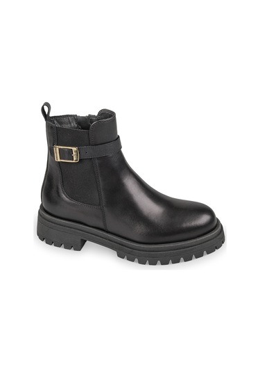 Bot Kadın 49190 Valleverde Calz.donna Polacco Nappa Nero Null Siyah