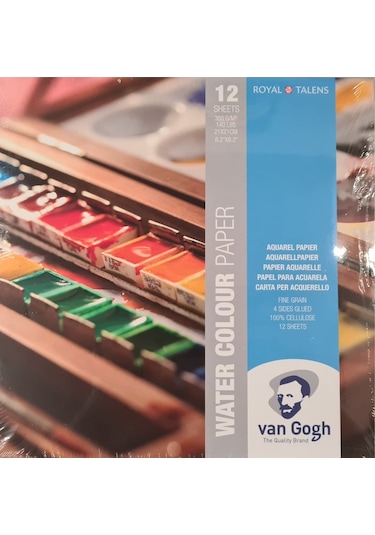 Van Gogh Sulu Boya Bloğu 300 Gr 21 X 21 Cm 12 Yaprak