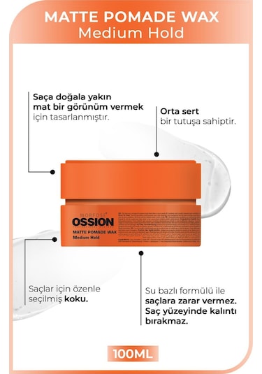 Morfose Ossion Matte Pomade Wax Medium Hold 100 ML