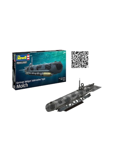 Revell Maket Model Kit Gemi German Midget Submarine Type Molch 5187