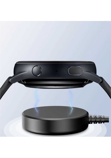 Siyah Galaxy Uyumlu Watch 4 44mm Usb Şarj Kablosu