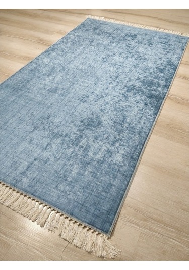 Yamalıhome Style K1003 Kırık Mavi 80X150 Cm Baskı Kilim