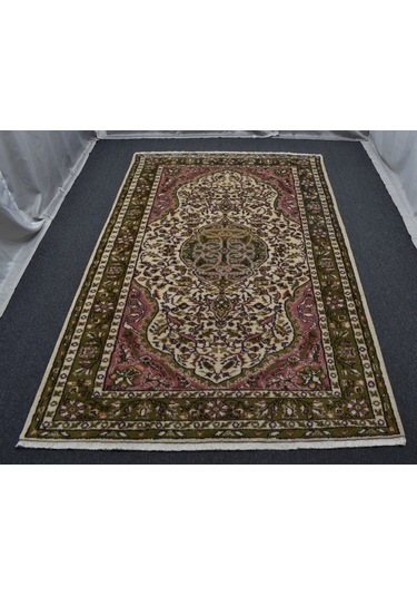 Zehra Abla Halı Yeni El Dokuma Nadide Göbekli Dallı Çiçekli Uşak Yün Salon Halısı 5662 Renkli