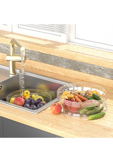 Fosenze Çok Katmanlı Şeffaf Yemek Koruyucu, Toz Ve Böcek Önleyici Mutfak Aksesuarı Şeffaf